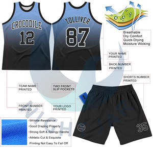 Vêtements de basket-ball sublimés réversibles du fournisseur OEM ensemble d'uniformes personnalisés avec un nouveau design respirant options de taille plus vente en gros - Product Image 3