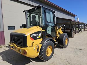 Chargeuse sur pneus 907M de 2017, moteur diesel, composants Huade, mini pelle rétro utilisée, haute efficacité - Product Image 3