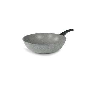 Made in Italy Non-Stick <b>Wok</b> with Bakelite Handles Granite Induction Cookware Includes Pentole Induzione Pots No Lid - Product Image 1