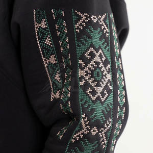 Sweat à capuche moderne avec fermeture éclair intégrale, broderie, 100% coton, chaud, respirant, streetwear avec poche pour l'hiver - Product Image 6