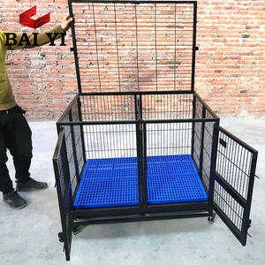 Cages et chambres pour animaux de compagnie de 48 pouces Stack avec couvercle ouvert et bol de nourriture - Product Image 4