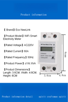 2026  Meteran WiFi Berkualitas Tinggi  Layar LCD Meteran Pintar DIN Rail  Meteran kWh untuk Kontrol Jarak Jauh Tuya Meteran Energi Fase Tunggal 2p