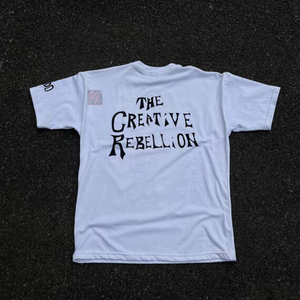 Custom Men <b>T</b>-<b>Shirt</b> 150GSM <b>Thick</b> Cotton Oversized Boxy Fit Tee with Discharge Print and Woven Label - Product Image 5