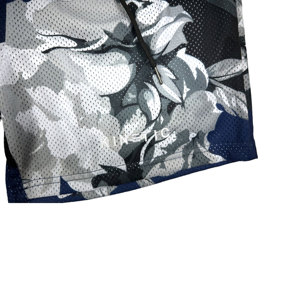 Custom <b>High</b> Quality Eco-Friendly Oversized <b>High</b> Waisted <b>Knee</b>-Length Basketball Shorts Men Plus Size Breathable Printed - Product Image 3