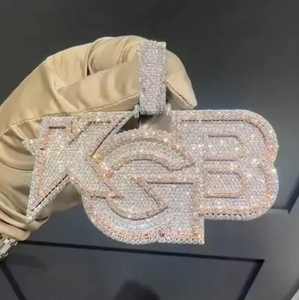 Anillo de Compromiso de Oro Amarillo de 18K con Moissanita de Corte Clásico de Lujo de 5 Quilates, Certificado IGI, Engaste de Garra, Personalizado con 3 Letras, Regalo de Boda para Hombre - Product Image 3