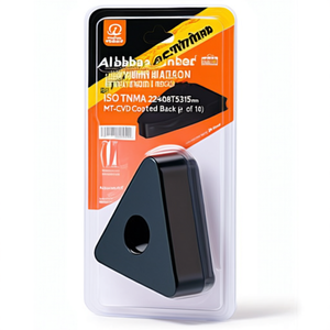 Inserto de Alta Calidad para Herramienta de Torneado ISO TNMA 220408T5315 D.5.16mm MT-CVD con Recubrimiento Negro, Paquete de 10 - Product Image 2
