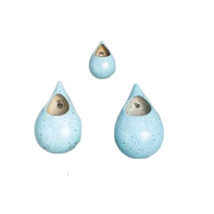 Jardinière murale en métal galvanisé de style décontracté, finition en poudre en forme de goutte à la main pour la décoration de jardin intérieur et extérieur - Product Image 5