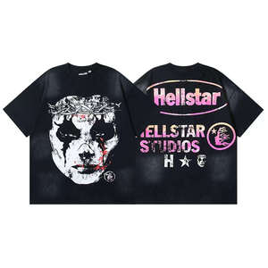 Vente directe d'usine, t-shirts pour hommes à la mode, <span class=keywords><strong>série</strong></span> Animal Hell and Star NFC, imprimés, 260g, coton pur, style japonais, coupe classique - Product Image 5
