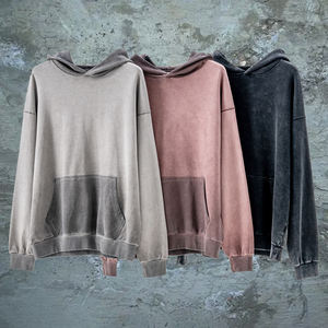 เสื้อฮู้ดและเสื้อสเวตเตอร์ผู้ชายผ้าฟลีซใช้ซักได้มีกระเป๋ากางเกงสีไม่ดับ - Product Image 1