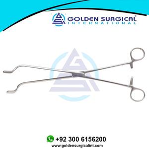 Pinces de fixation Resano, pince intestinale incurvée vers la droite, 1 x 2 Debakey, mâchoire atraumatique, longueur totale 305 mm - Product Image 2