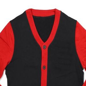 Top Quality Warm Customized Logo & Color Cardigan Sweater Winter Knitted Patchwork Design with Embroidery Decoration Unisex - Product Image 2