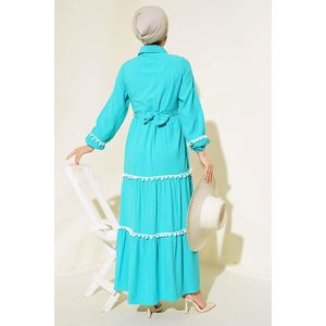 Robe à sourcils à pompon Menthe - Product Image 4