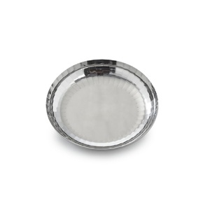 Platos desechables de acero, diseño clásico redondo para ocasiones de boda - Product Image 3