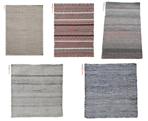 Alfombras tejidas a rayas de polipropileno PET hechas a mano, alfombras impermeables resistentes a las manchas de nuevo diseño para la oración del dormitorio - Product Image 4