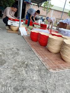 Bol à salade en bambou naturel biodégradable fait à la main/assiettes et bol en bambou/bol et cuillère en bambou de Eco2go Vietnam - Product Image 3