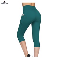 Legging de yoga taille haute élastique pour femme, motif 3D standard, séchage rapide, en nylon, avec logo à la taille, pour la course et le fitness