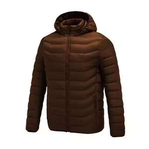 Veste bouffante à manches longues personnalisée de haute qualité pour hommes col montant hiver décontracté matelassé poly-rempli vêtements d'extérieur vent par marque - Product Image 4