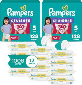 Couches Pampers - Baby Dry - Taille 0, 104 couches, couches jetables absorbantes pour nouveau-nés (l'emballage peut varier) - Product Image 3