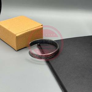 Handmade Damascus Steel Bracelet Hand <b>Forged</b> Steel Cuff Bracelet - Product Image 5