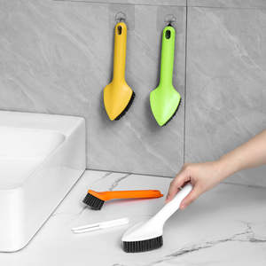 Herramienta de Limpieza para Baño, Cepillo Multifuncional 3 en 1, PP Ecológico, Duradero, Moderno, para Limpiar Ranuras y Grietas del Suelo del Inodoro - Product Image 1