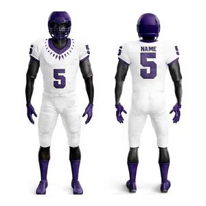 Hot Sale American <b>Football</b> Jersey Uniform Sets High Quality with Customised Logo Summer Season Perfect Wholesale <b>Price</b> - Product Image 5