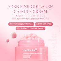 Medicube PDRN Crème en capsule de collagène rose Soins de la peau cosmétiques coréens Éclaircissant Apaisant Nourrissant Raffermissant Fabriqué en Corée