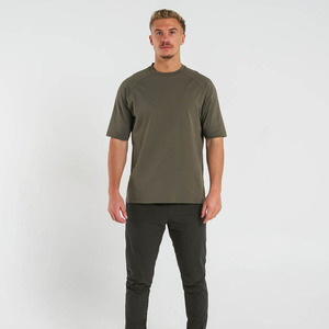 Logo personnalisé Design hommes 100% coton T-shirt vierge surdimensionné épaules tombantes col rond T-shirt vierge pour hommes Logo personnalisé hommes - Product Image 2