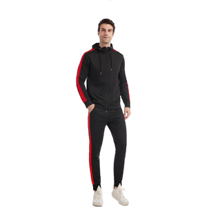 Survêtement léger personnalisé en polyester pour homme, à capuche, couleur unie, en polaire épaisse 350 GSM, respirant, séchage rapide, poches latérales, cordon de serrage - Product Image 1