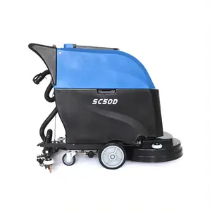 Cheap Top Quality SC70C Walk behind auto floor scrubber, Dryer cleaning machine with Cable ceramic tile floor cleaning machine