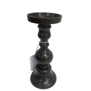 Home Decorative Set of 2 Metal Candle Stand Bronze Brown Color Candle Holder for Wedding & Hotels Decor Handmade - Product Image 5