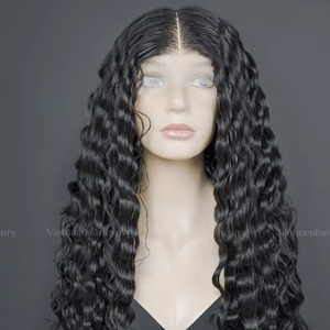 Steamed Ocean Wavy Single Weft Remy Hair Free <b>Tangle</b> and Shedding From Vietnamese Origin High Quality Remy Hair Weft - Product Image 1