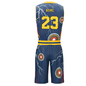 Ensemble de maillot et short de basket-ball personnalisé 2024, 100% polyester, taille plus, séchage rapide, respirant, uniforme avec logo imprimé - Product Image 3