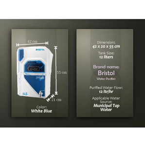 Purificateur d'eau compact blanc avec technologie d'osmose inverse pour une eau potable saine et propre au quotidien - Product Image 5