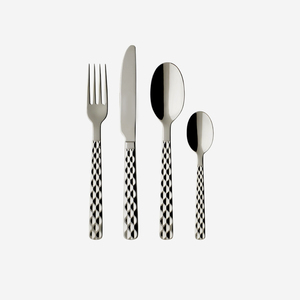 Cubiertos de Acero Inoxidable al por Mayor, Juego de Cubiertos Planos con Diseño de Maíz en Acero Inoxidable Plateado - Product Image 6