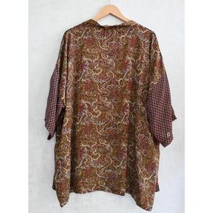 Bata Kimono de Seda con Estampado Indio para Mujer, Talla Grande, Informal, Transpirable, Hasta la Rodilla, Camisón Corto de Otoño, Ropa de Estar Suave - Product Image 4
