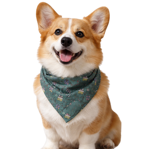 Printed <b>Dog</b> <b>Bandana</b> Triangle Pet Scarf Lightweight Breathable Polyester Tie On Neckwear for Small Medium Large <b>Dogs</b> - Product Image 2