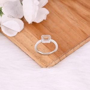 925 Sterling Silver <b>Crystal</b> Quartz Gemstone Handmade Designer Women Gift <b>Ring</b> Wedding Engagement <b>Ring</b> Wholesale Jewelry - Product Image 4