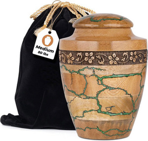 Handmade Wooden Cremation <b>Urns</b> for Adult Funeral and Burial with Custom Logo at Low Price - Product Image 3