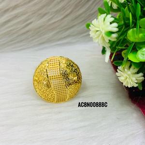 Nouveaux colliers longs de conception classique de style de haute qualité sertis de boucles d'oreilles et bagues plaqué or 18 carats un gramme bijoux pour femmes - Product Image 2