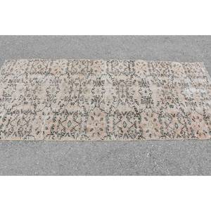 Alfombra negra beige vintage Alfombras turcas de 3,3x7,5 pies - Product Image 3