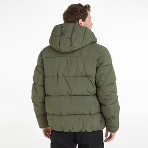 Veste rembourrée de haute qualité pour hommes, nouvelle mode, coupe-vent, capuche détachable, col montant, toile pour la saison d'hiver - Product Image 4