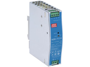 Alimentation à découpage AC/DC Mean Well NDR-75-24 24V 3.2A 76.8W, convertisseur de puissance mince pour rail DIN pour contrôle industriel - Product Image 6