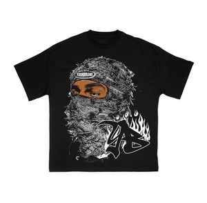 T-shirt court oversize boxy fit sur mesure en éponge française 100% coton avec sérigraphie graphique et strass T-shirts - Product Image 2