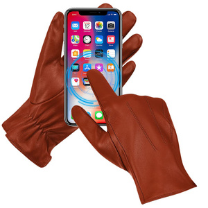 ถุงมือหนังลำลองสำหรับผู้ชายถุงมือหนังกันยับยอดนิยมลดริ้วรอยรับส่งโลโก้ได้ตามต้องการ - Product Image 3