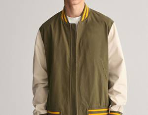 Haute qualité 100% coton polaire col montant avant Varsity veste Durable respirant coupe-vent pour hommes décontracté activités de plein air - Product Image 3