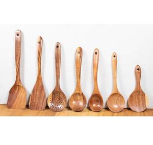Cuchara de madera Utensilios de cocina naturales Utensilios de cocina de alta calidad - Product Image 5