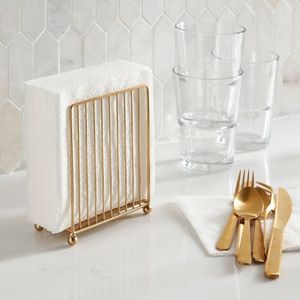 Modern design hotel decoration napkin holder <b>prime</b> quality metal wire black color napkin stand at competitive price - Product Image 3