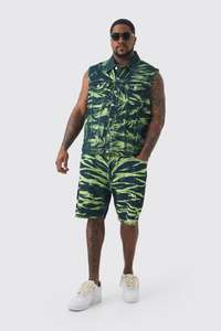 Gran oferta 2024, pantalones cortos deportivos informales de algodón y poliéster para hombre, ropa de calle teñida lisa con servicio OEM - Product Image 3