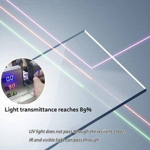 カスタマイズ可能な0.75mm-20mm厚固体ポリカーボネートシート耐久性透明クリアホテル病院屋根モダンデザイン - Product Image 4
