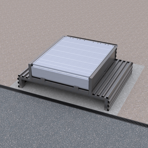 โครงเหล็กหุ้มลิฟท์ท้ายรถ TM PEDANE สำหรับแท่นปรับระดับไฮดรอลิก-VS250B-เหล็กชุบสังกะสี W3300xL2500xH1200MM-ออกแบบมาเพื่อคลังสินค้าโดยเฉพาะ - Product Image 1